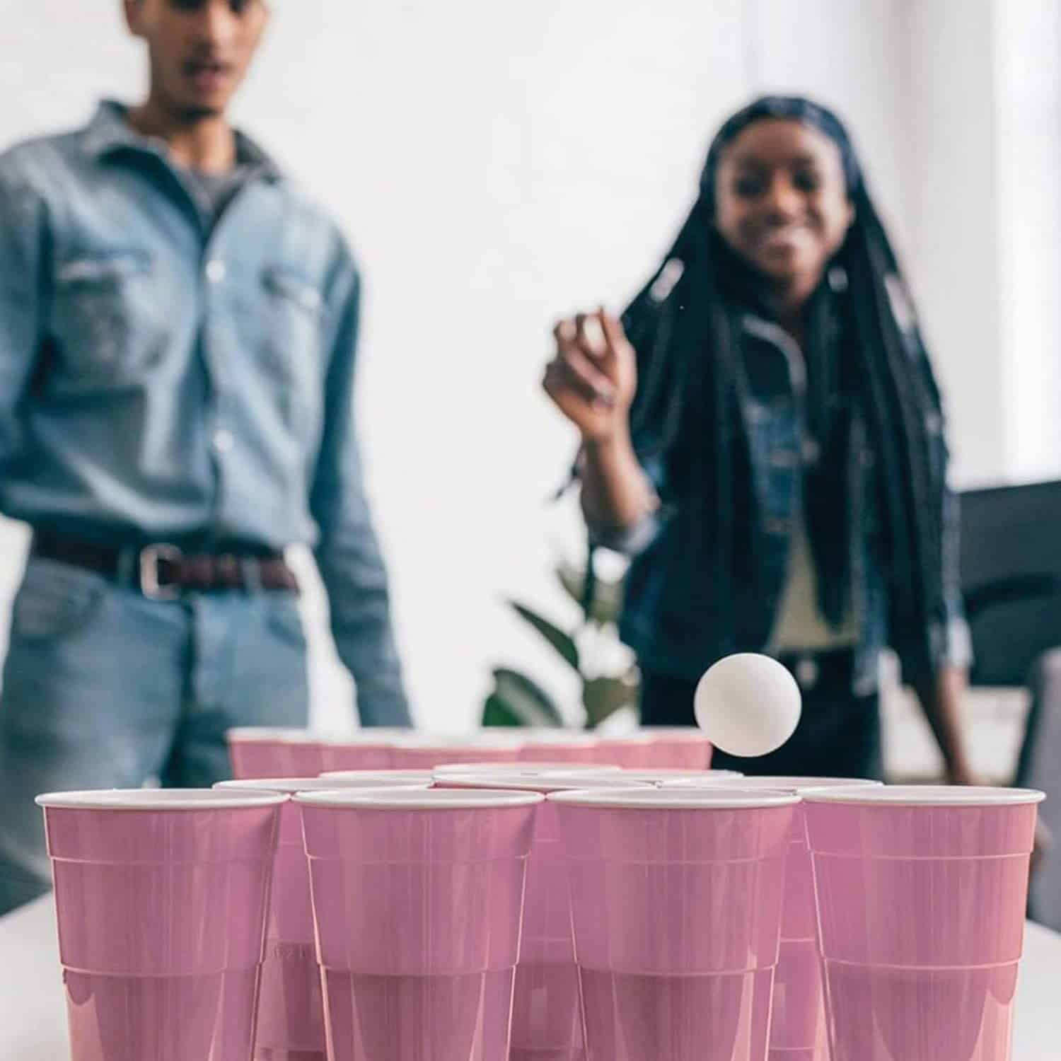 Beer Pong Cups Pink - 20PC