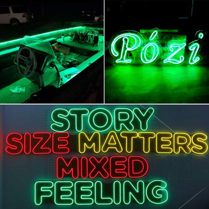 Green Neon LED Strip Light Adapter