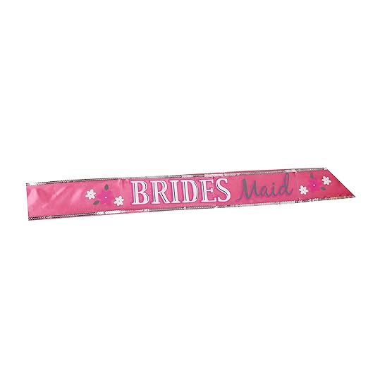 Wanna Party Brides Maid Sash (Pink)