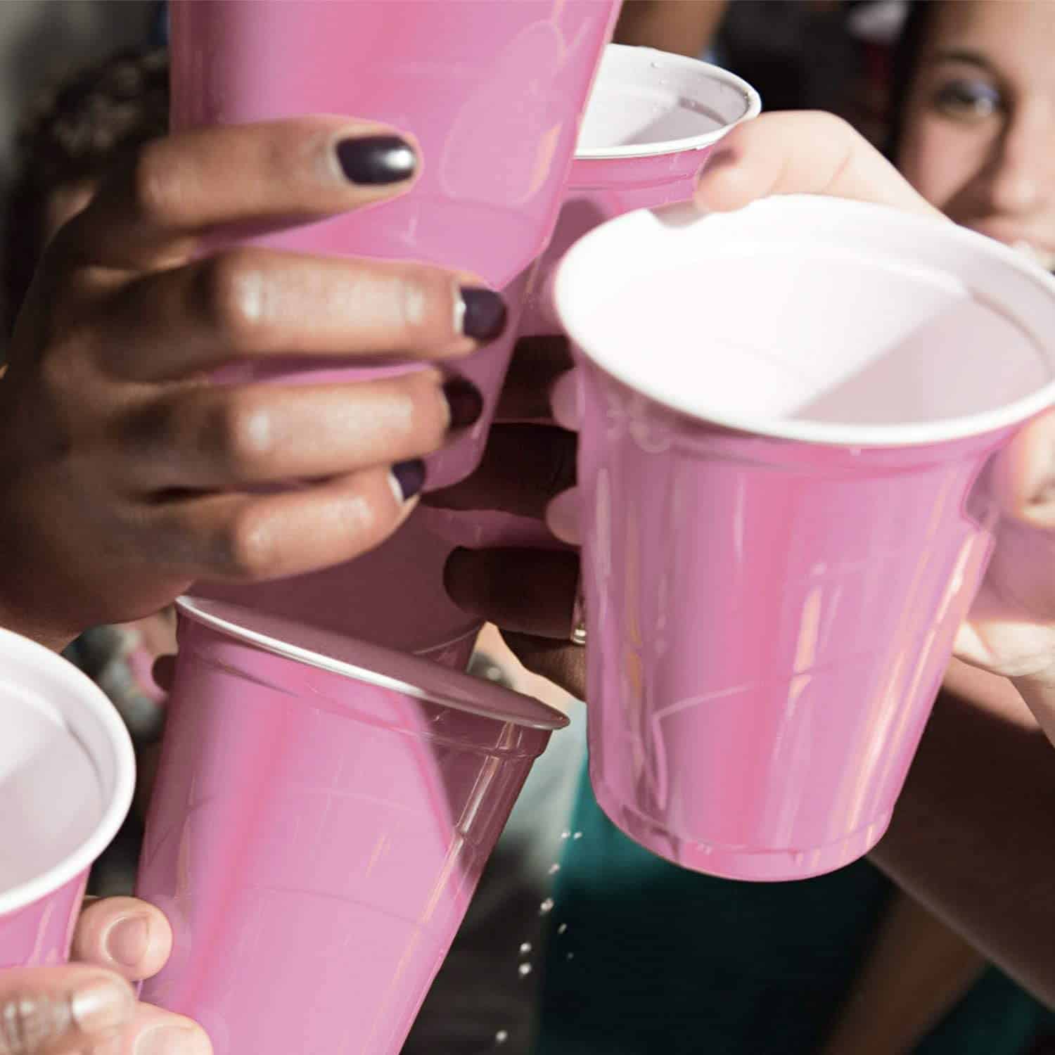 Beer Pong Cups Pink - 20PC