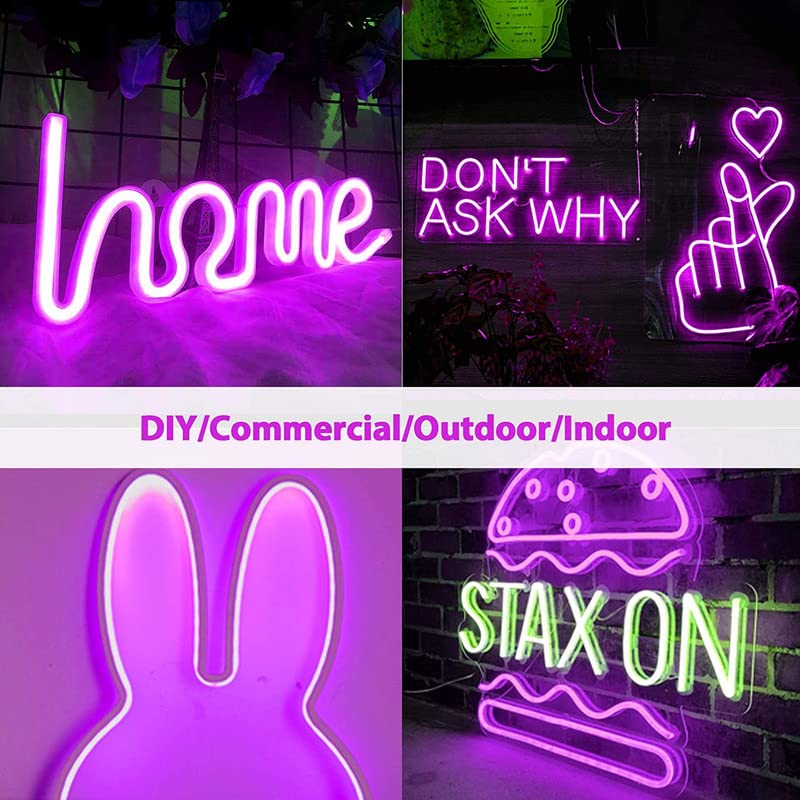 Purple Neon LED Strip Light Adapter