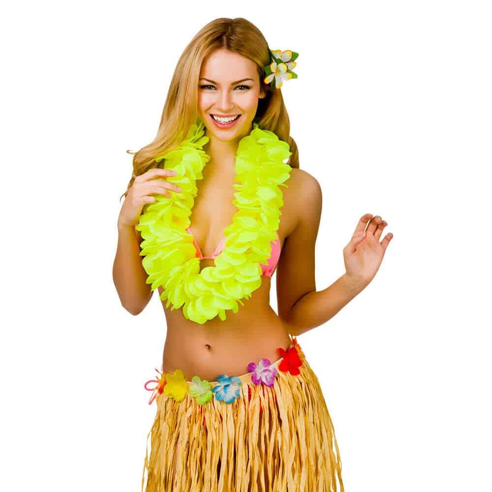 Neon Lei Garland Yellow