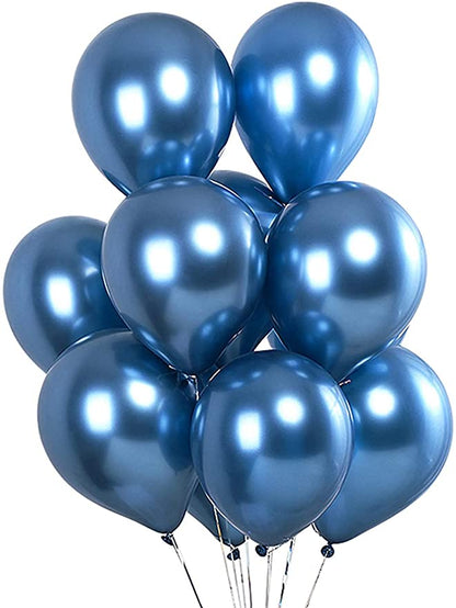 5" Chrome Blue Balloon - 100PC