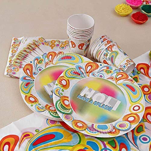 Happy Holi Tableware Set - 37 PCS