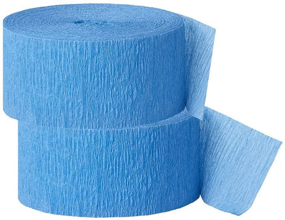 Crepe Streamers Light Blue - 4PC