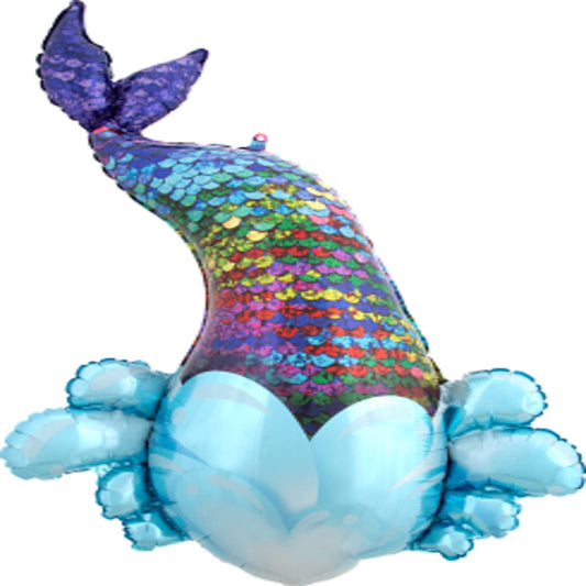 Wanna Party Mermaid Foil Balloons - Sequin Tail Balloon