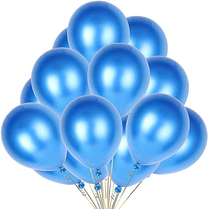 5" Chrome Blue Balloon - 100PC