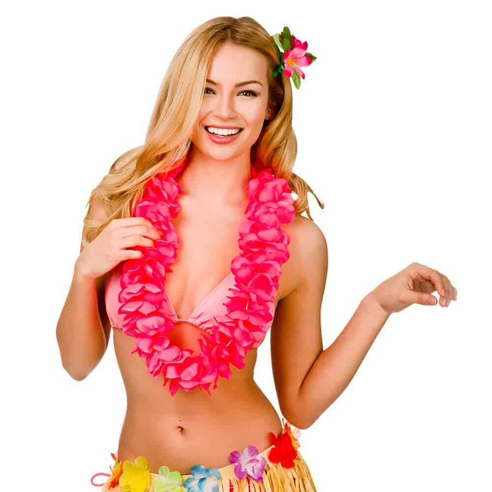 Neon Lei Garland Pink