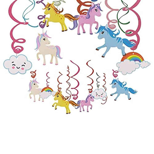 Unicorn Swirl Decoration - 12PC