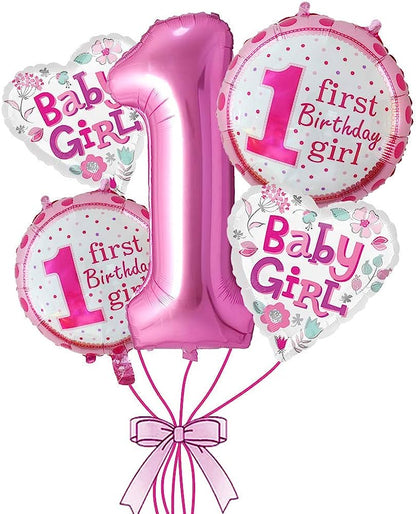 1st Birthay Girl Set Of 5