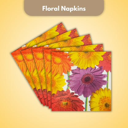 Flower Fantasy Lunch Napkins - 16PC