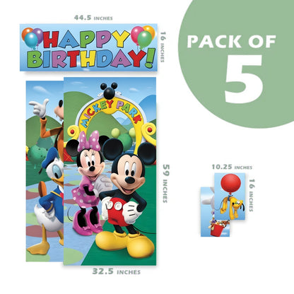 Mickey Mouse Scene Setter 65" X 59 - 5Pc