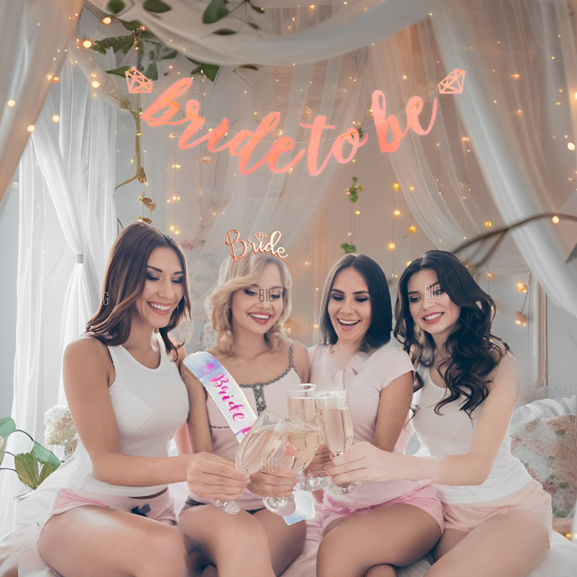 Bride To Combo Pack (Sash, Banner, Headband)