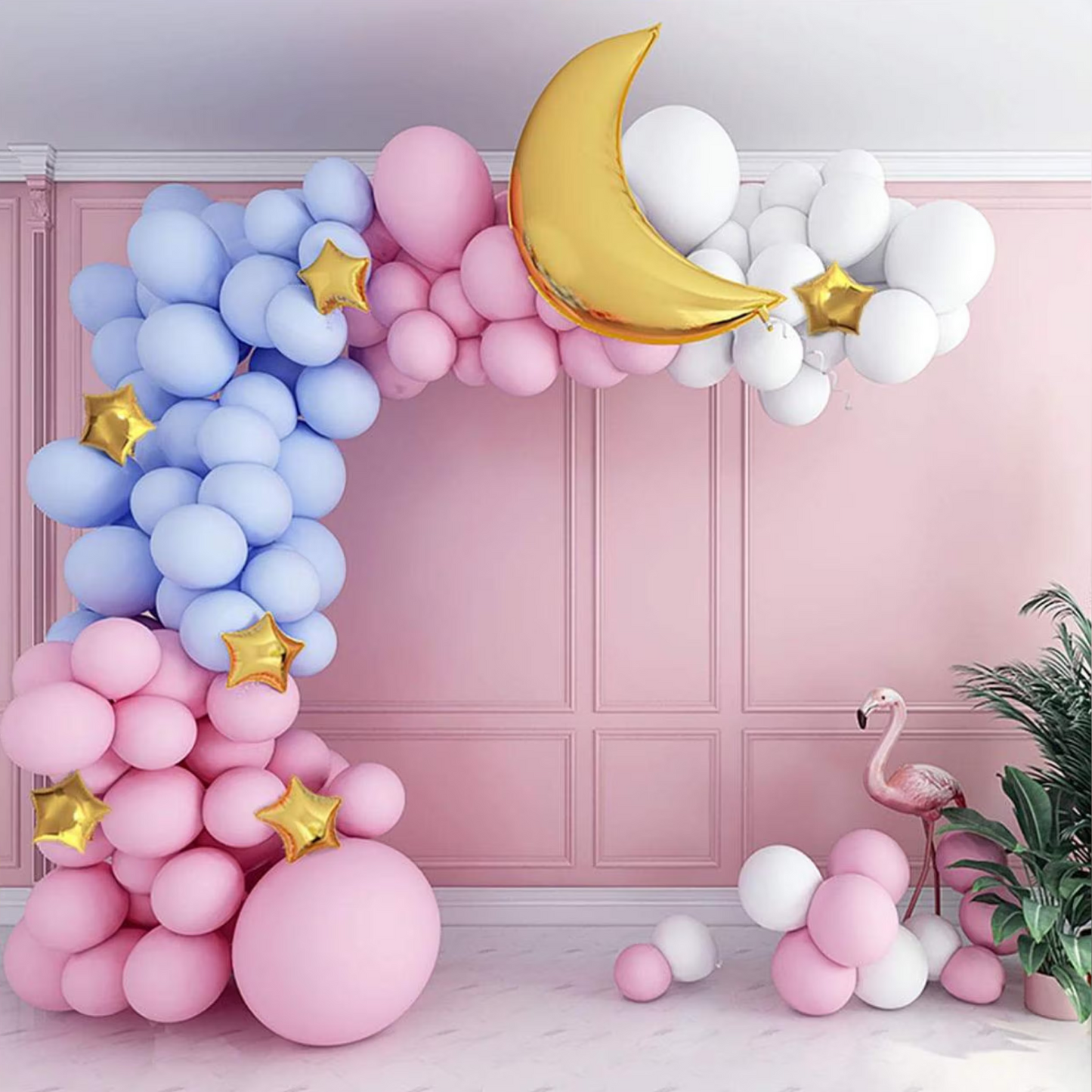 Balloon Pump Decoration Kit with Glue Dots & Arch Strip