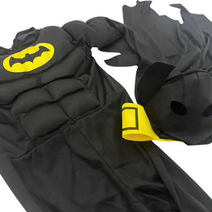 Deluxe Batman Muscular Costume w/Mask for Kids - Size M - Age 5 - 7 Year