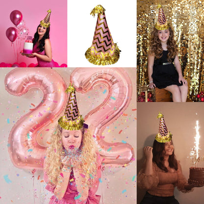 Pink Hat w/Star Swirl Bottom