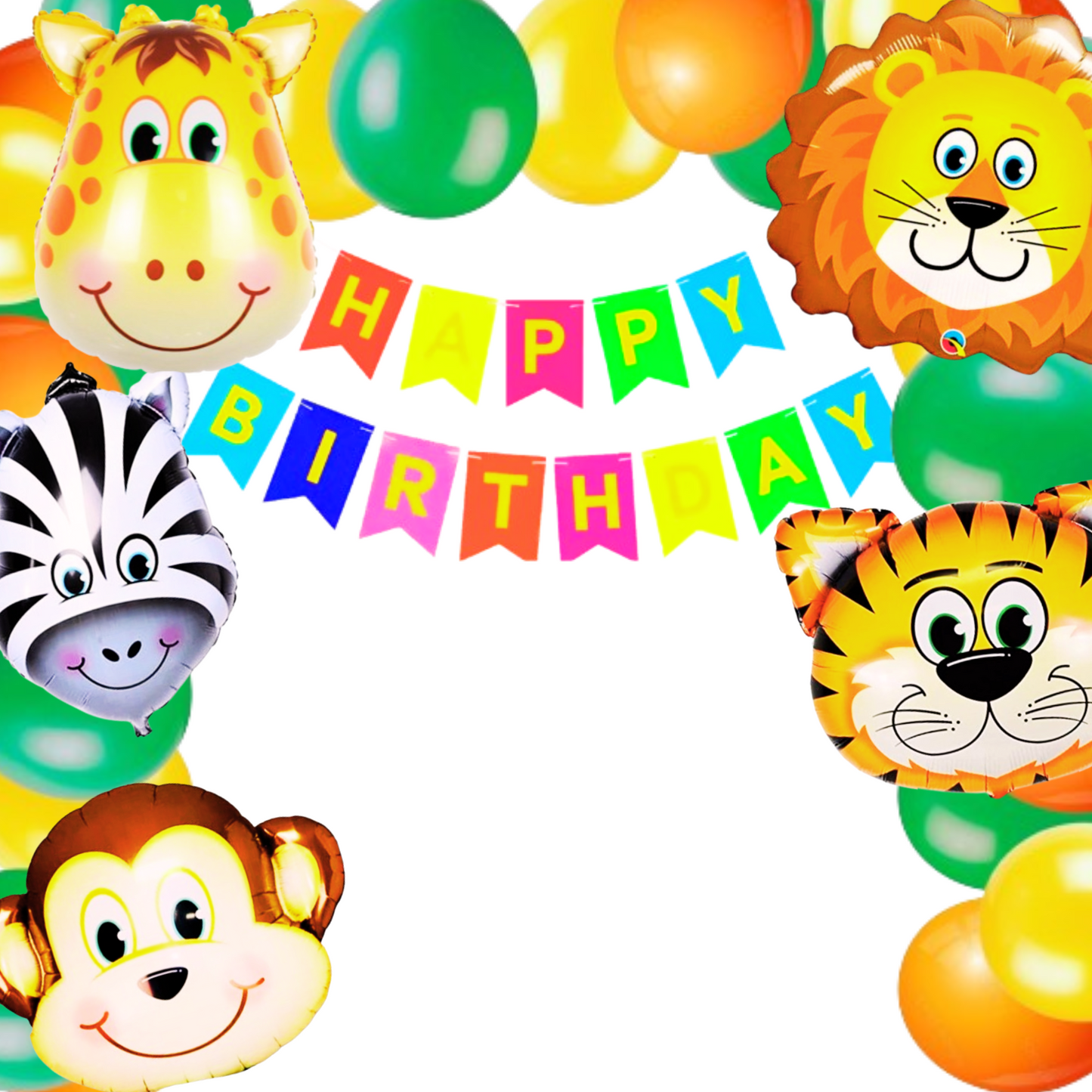 Jungle Theme Birthday Decoration Kit – 23 Pieces