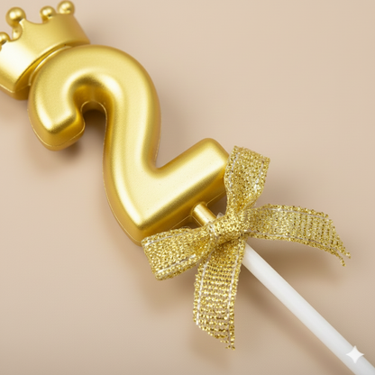Golden Crown Numerical Candle No. 2