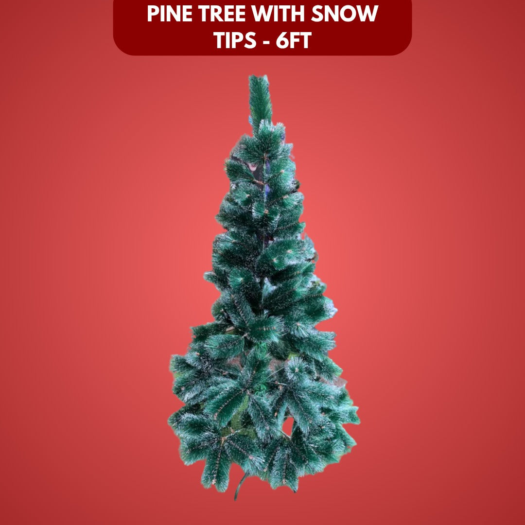 Pine Tree with Snow Tips - 6FT
