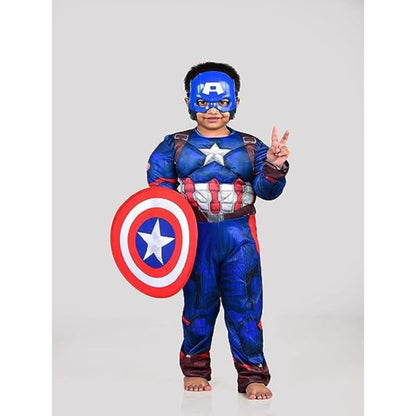 Deluxe Muscle Chest Captain America Costume