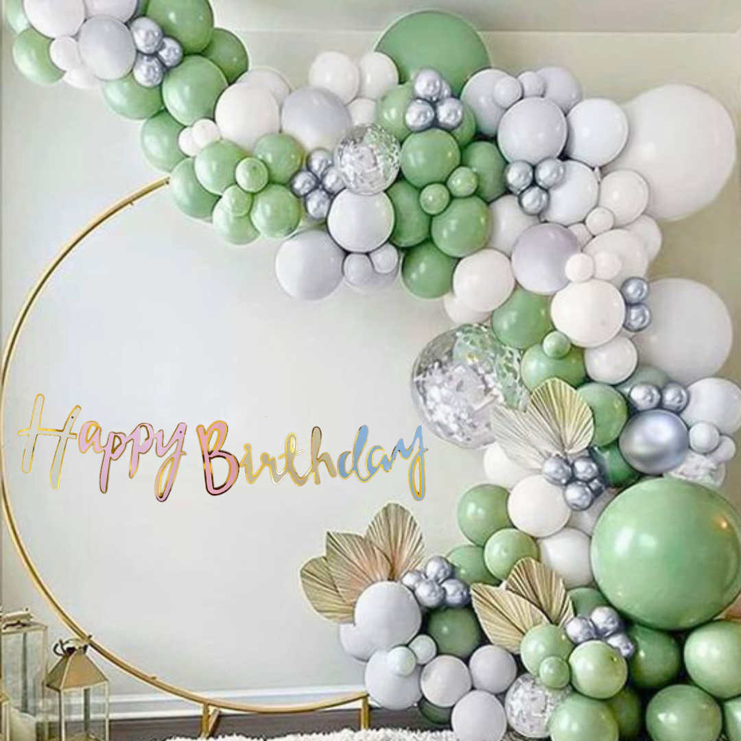 Happy Birthday Cursive Macaron Colour Banner-6 FT