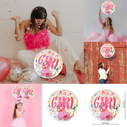 BOBO Print Balloon It's A Girl 18"