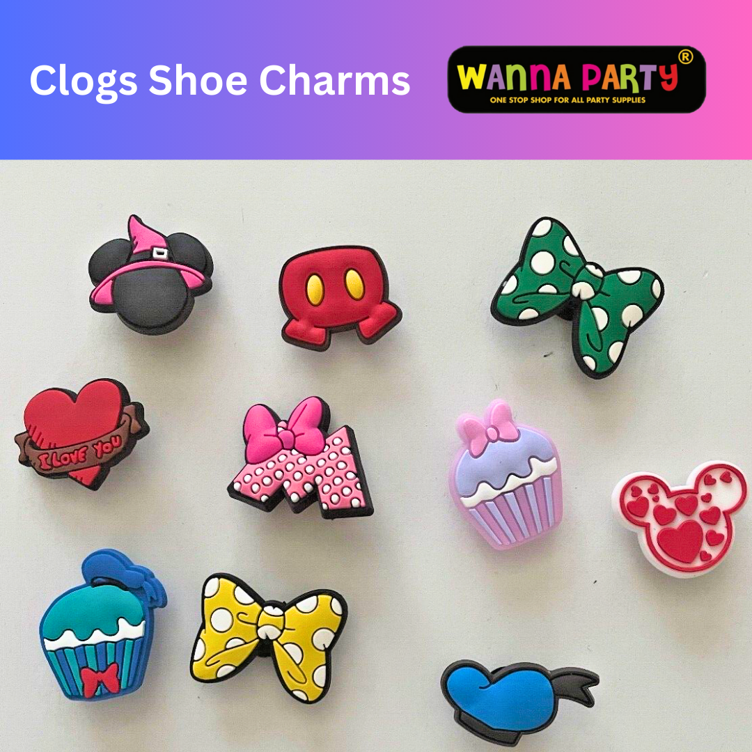 Jibbitz Charms Croc Pack of 10 (Assorted Designs)