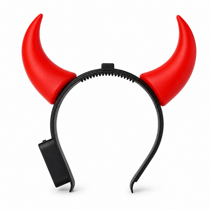 Light Up Red Devil Horns -  1PC