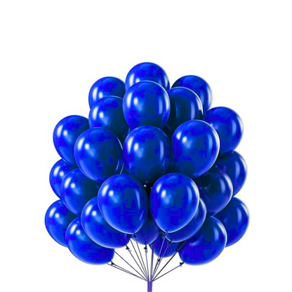 8" Dark Blue Latex Balloon - 20ct