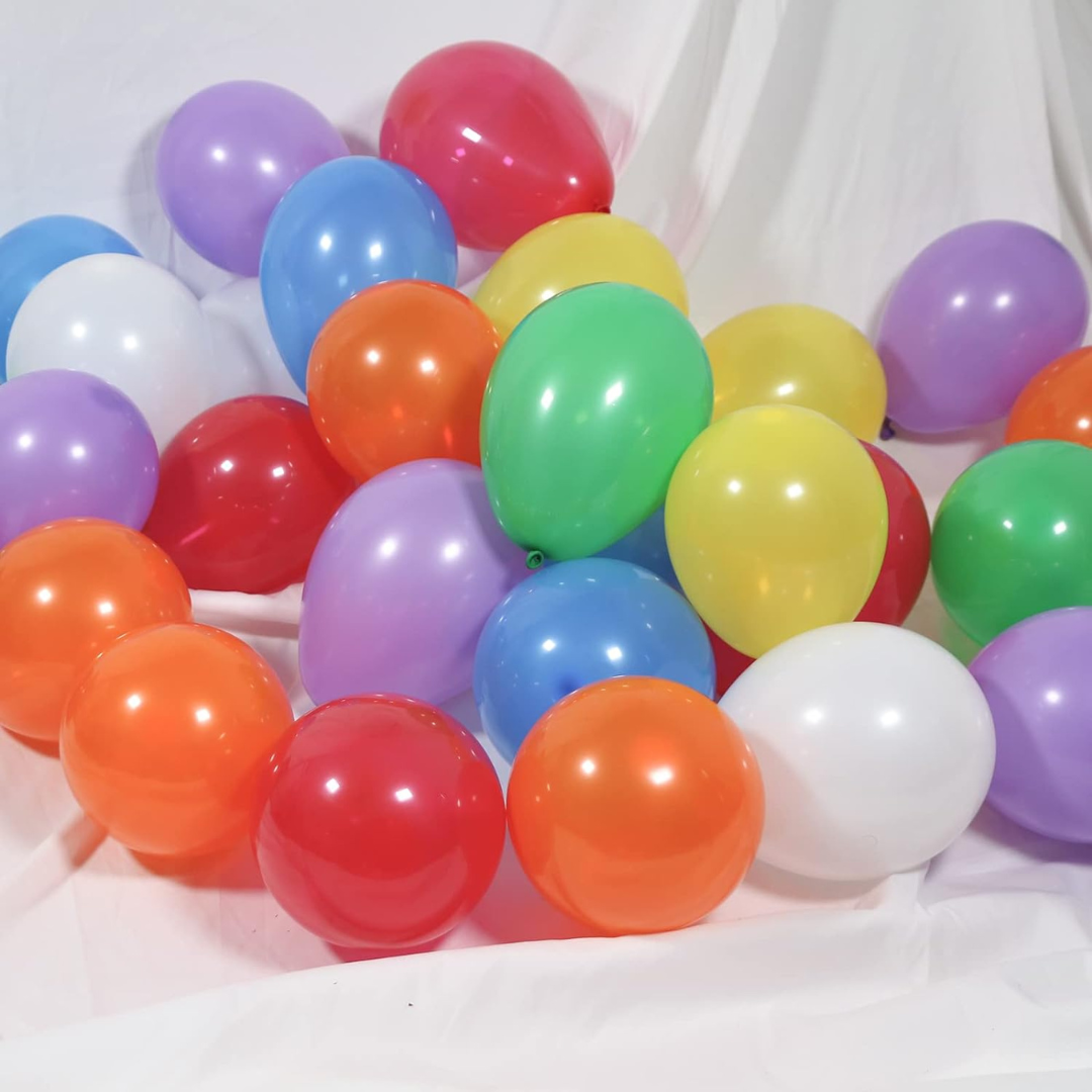 Mix Color Balloon, 9 Inches Balloons Assorted Colours - 20 pcs