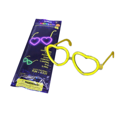 Glow In The Dark Heart Glasses-1PC