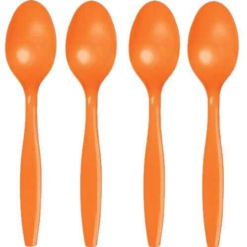 Spoons Premium Plastic Orange - 20CT