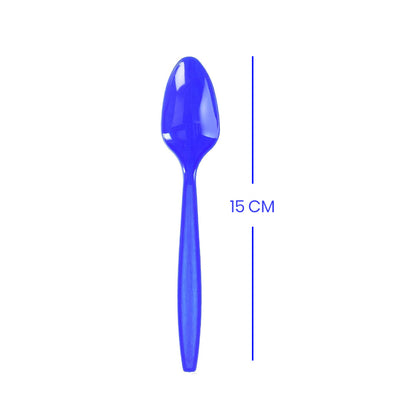 Premium Plastic Royal Blue Spoons - 20CT