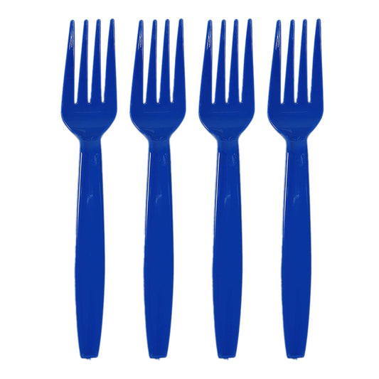 Forks Premium Plastic Royal Blue - 20CT