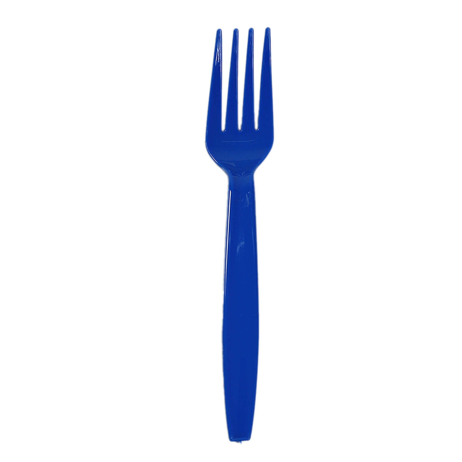 Forks Premium Plastic Royal Blue - 20CT