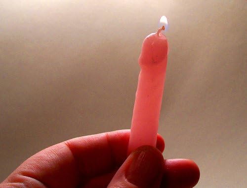 Bachelorette Party Willy Shaped Candles for Notty Fun Bachelorette Party - 2PC