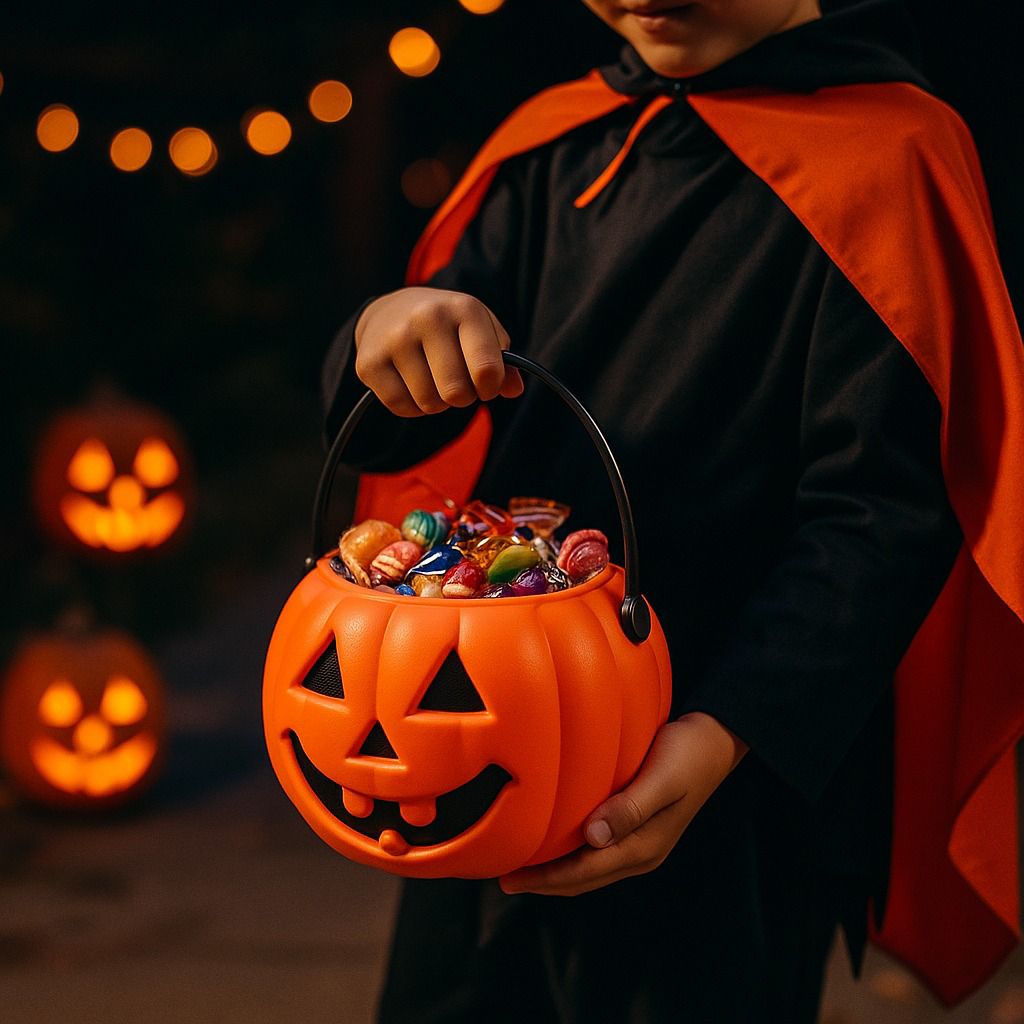Halloween Pumpkin Basket - 1PC