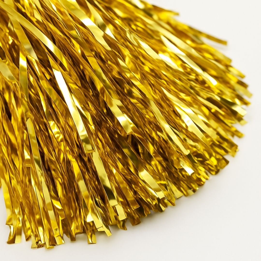 Cheerleader Pom Poms Gold