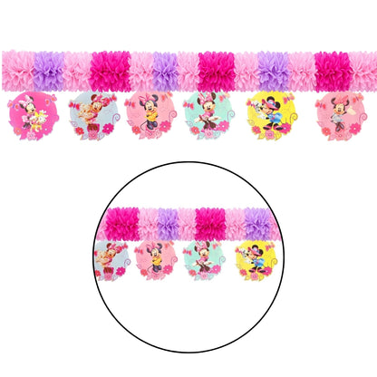 Minnie Garland Decoration w/ Cutout Hanging - 10FT