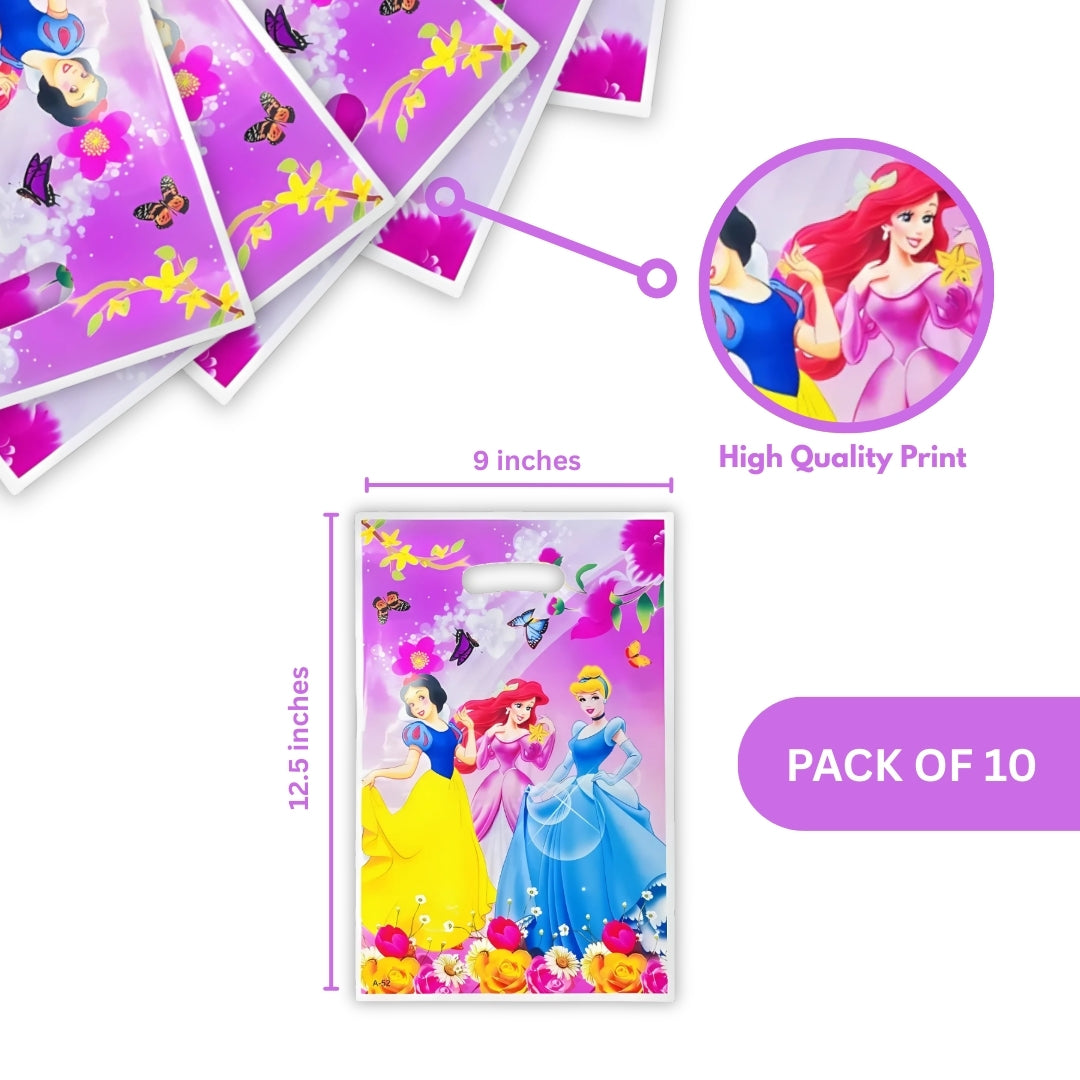 Disney Princess Loot Bags For Girls  - 10Pc