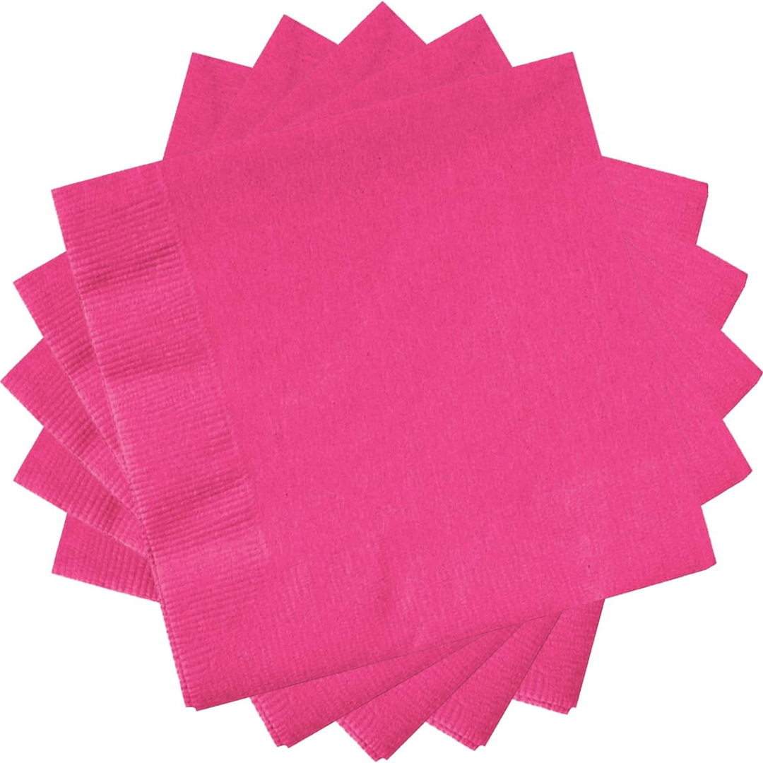 Hot Pink Paper Napkins - 20PC