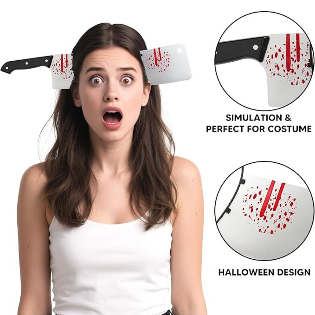 Blood Chopper Headband Halloween Prop - 1PC