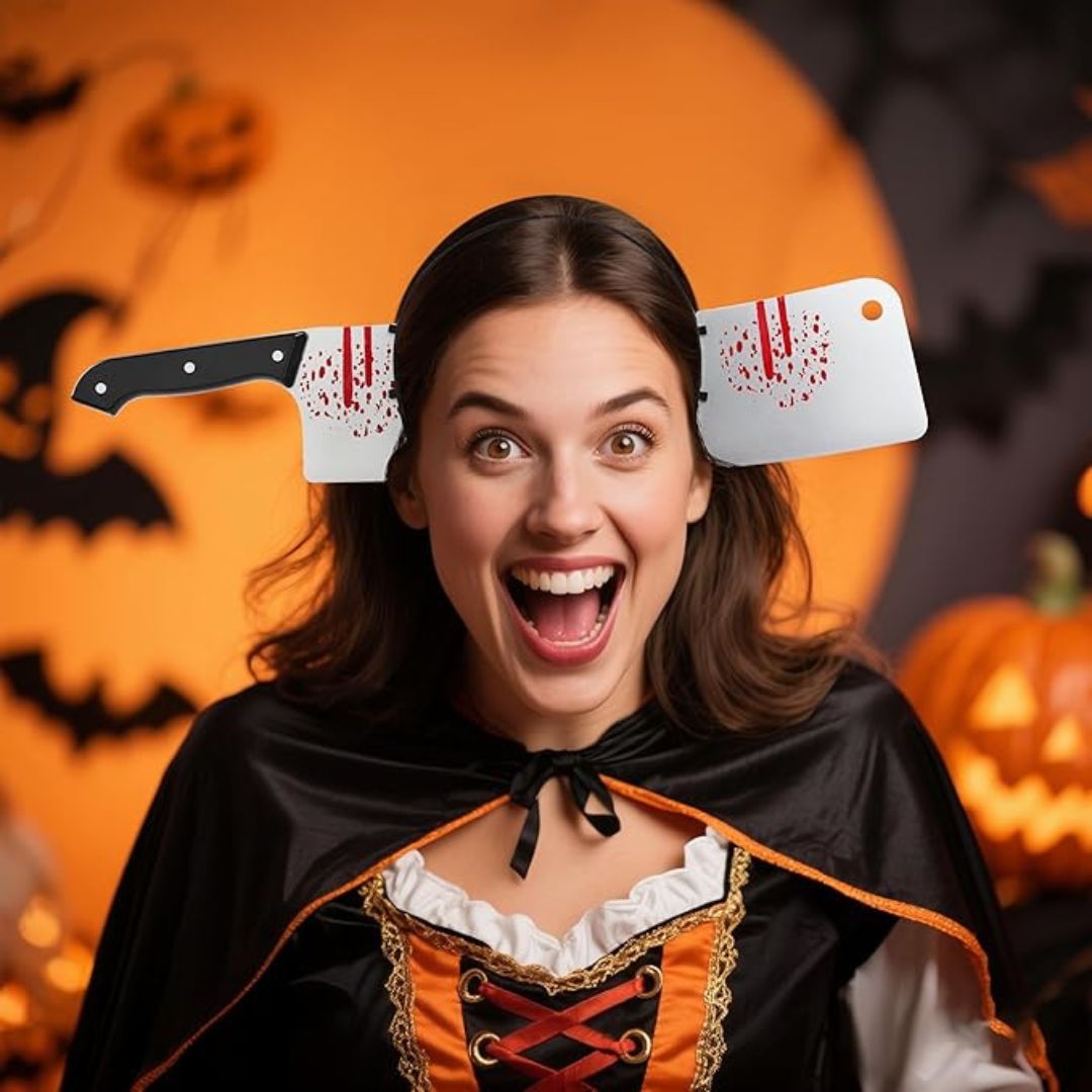 Blood Chopper Headband Halloween Prop - 1PC