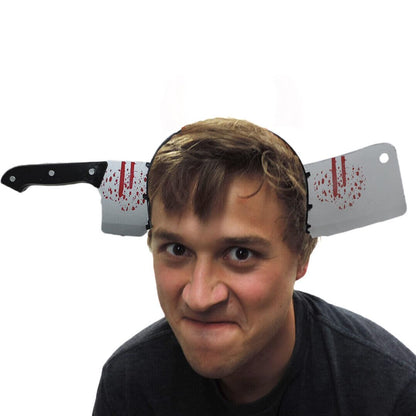 Blood Chopper Headband Halloween Prop - 1PC