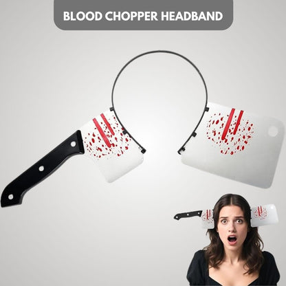 Blood Chopper Headband Halloween Prop - 1PC