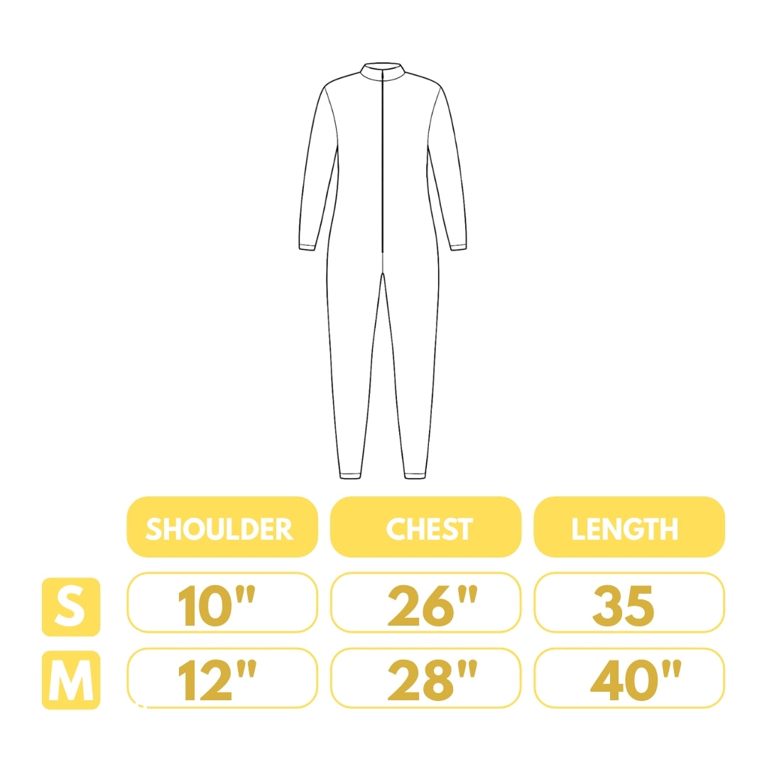 Minion Jumpsuit Costume with Cap and Glasses