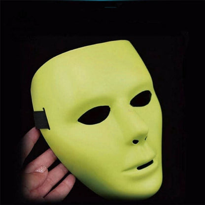 Glow In The Dark Stone Man Face Mask - 1PC