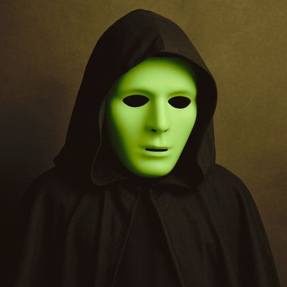 Glow In The Dark Stone Man Face Mask - 1PC