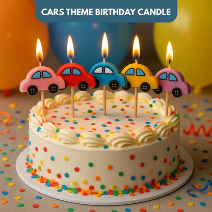 Disney Cars Theme Birthday Candle - 5PC