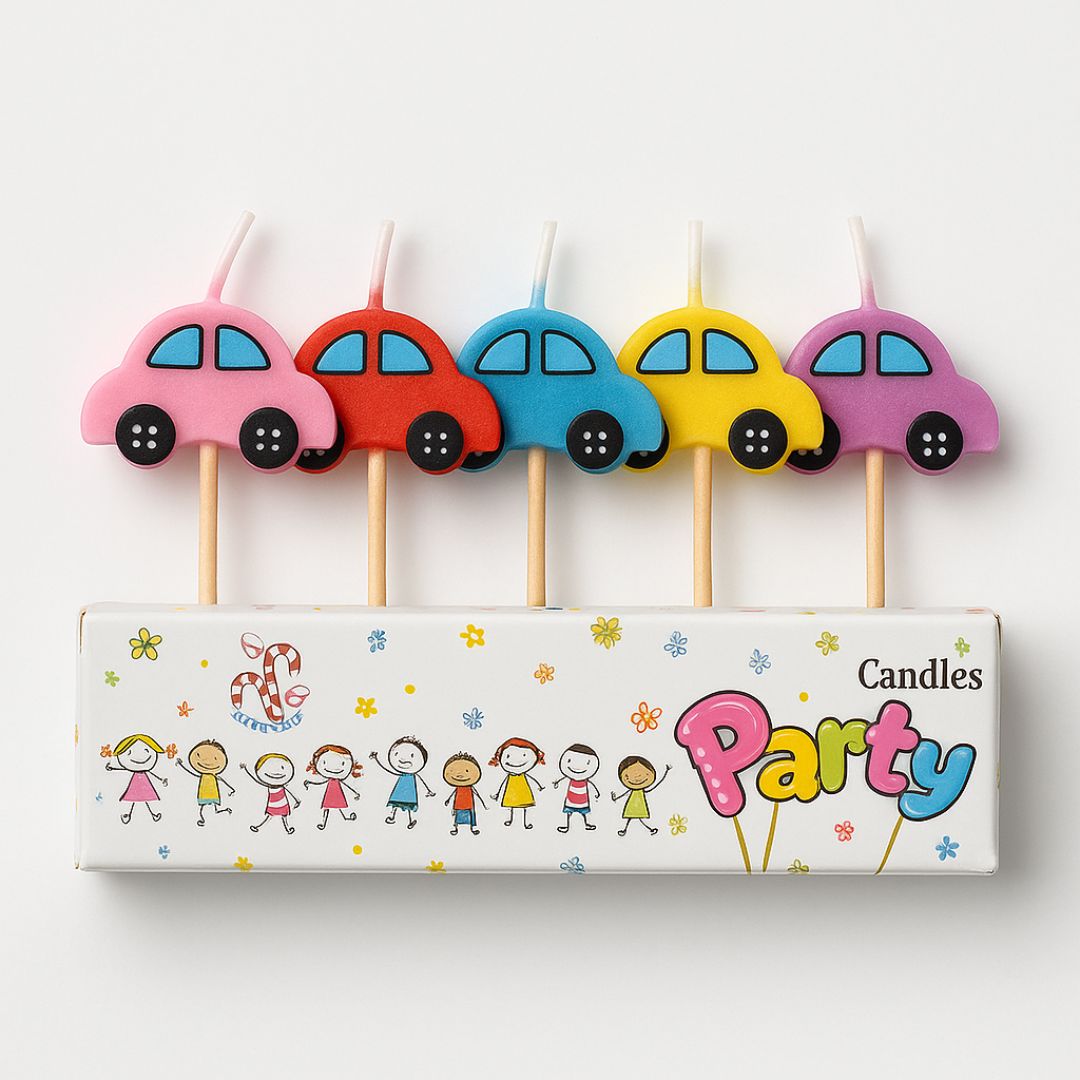 Disney Cars Theme Birthday Candle - 5PC